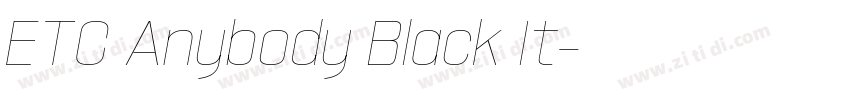 ETC Anybody Black It字体转换